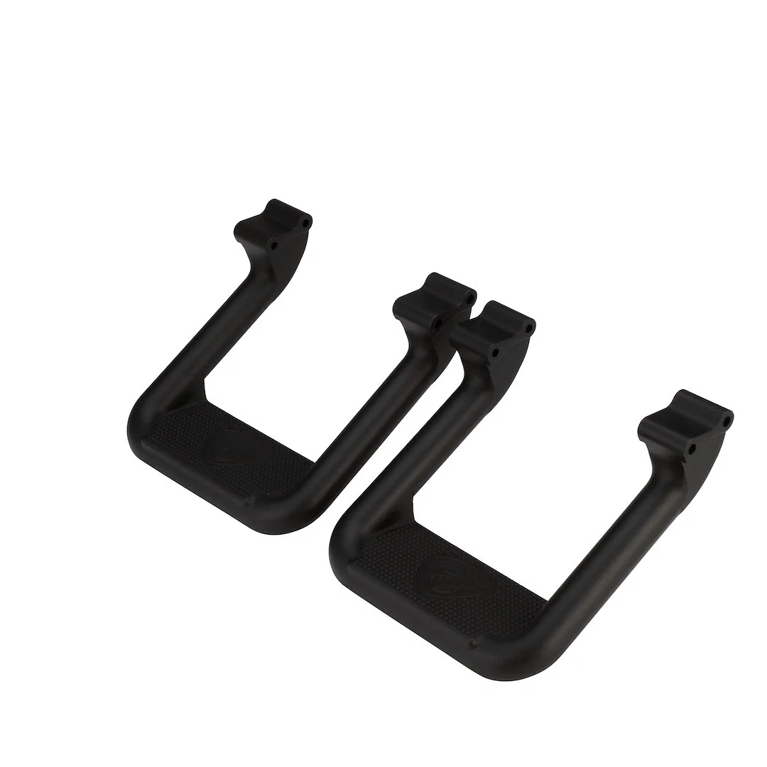 103331 – CARR Truck Step, Cab Mount Direct-Fit Set Of 2 Flat Step Non-Extendable Stationary Textured Powder Coated Ma...